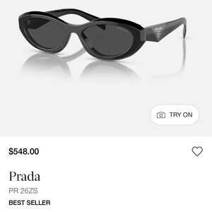 Prada Dark Oval Sunglasses